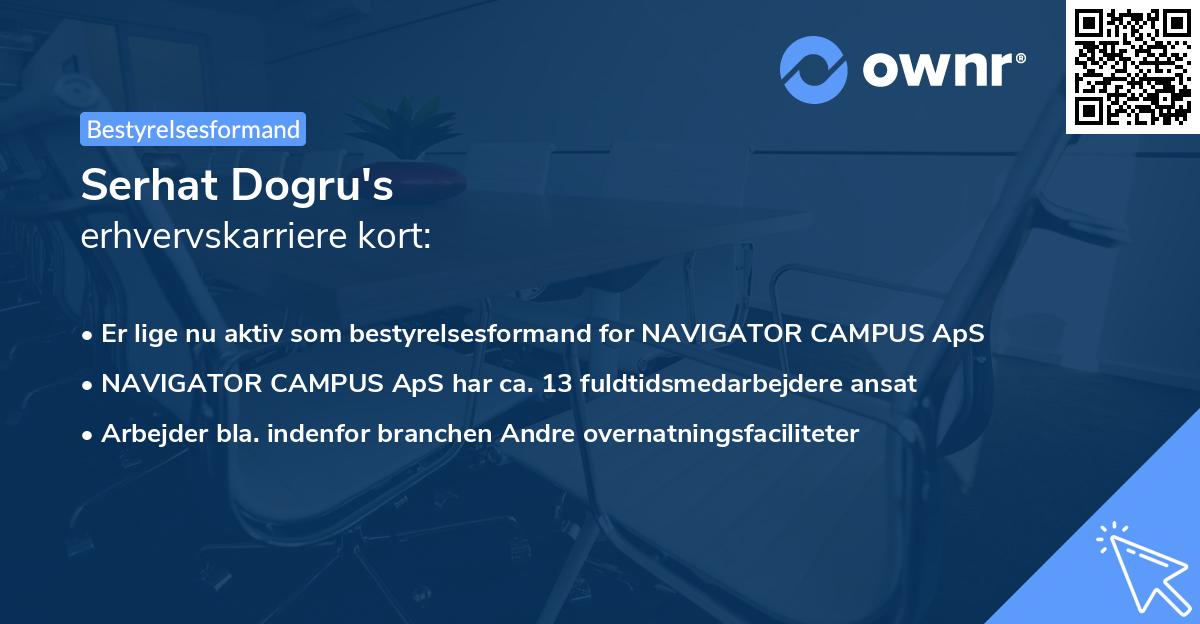 Serhat Dogru's erhvervskarriere kort