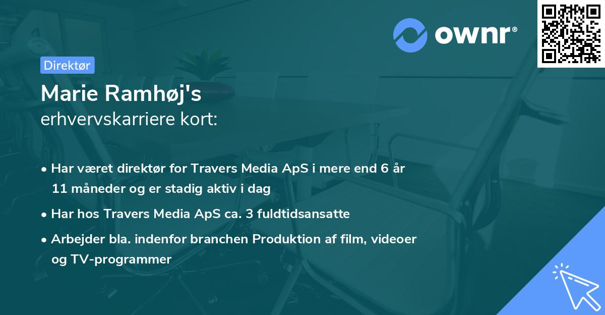 Marie Ramhøj's erhvervskarriere kort