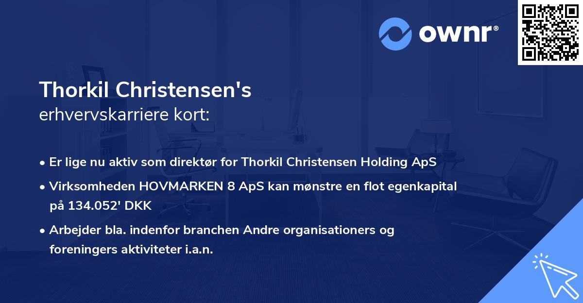 Thorkil Christensen's erhvervskarriere kort