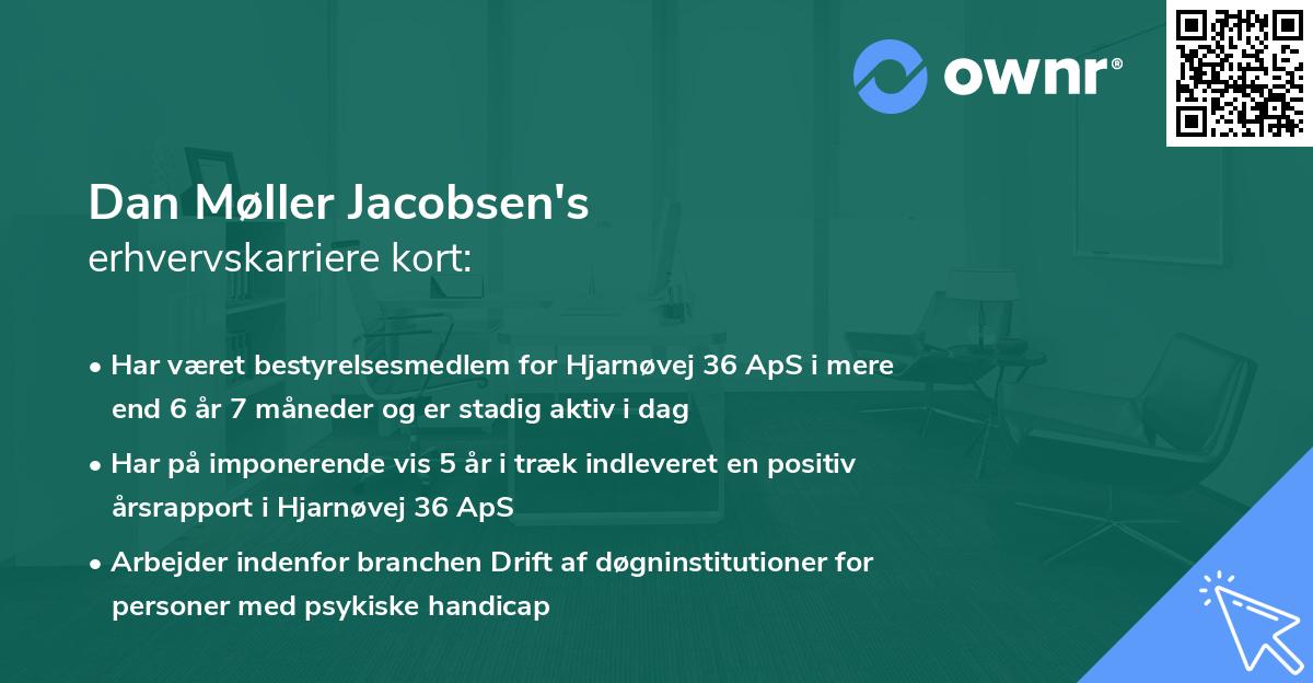 Dan Møller Jacobsen's erhvervskarriere kort