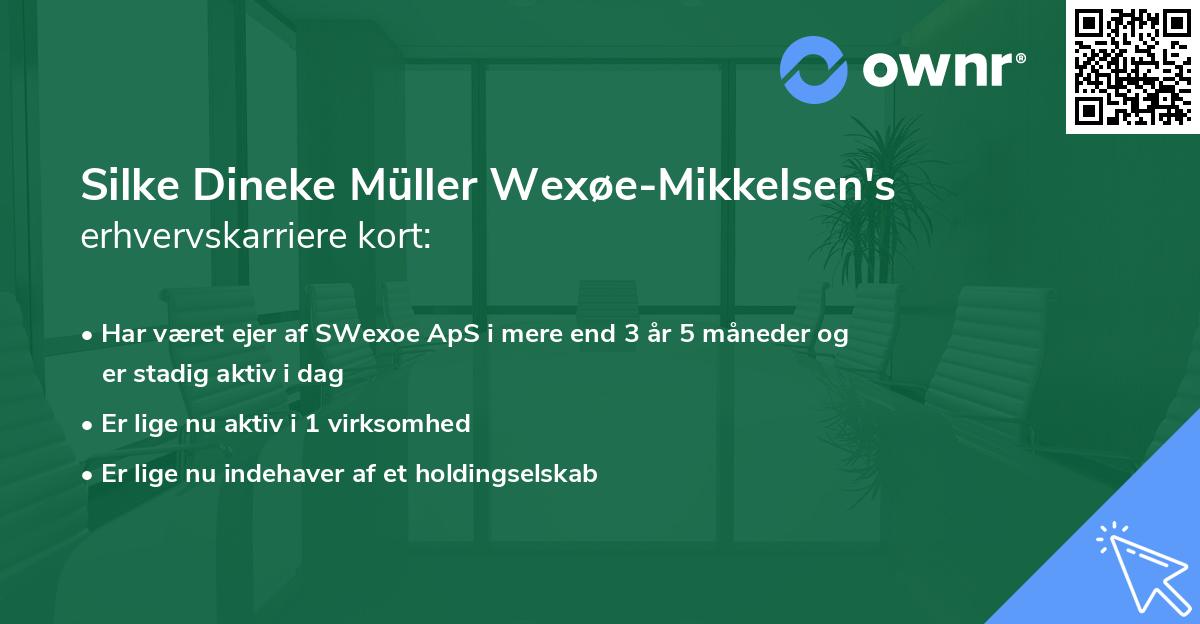 Silke Dineke Müller Wexøe-Mikkelsen's erhvervskarriere kort