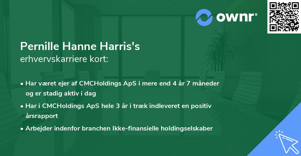 Pernille Hanne Harris's erhvervskarriere kort