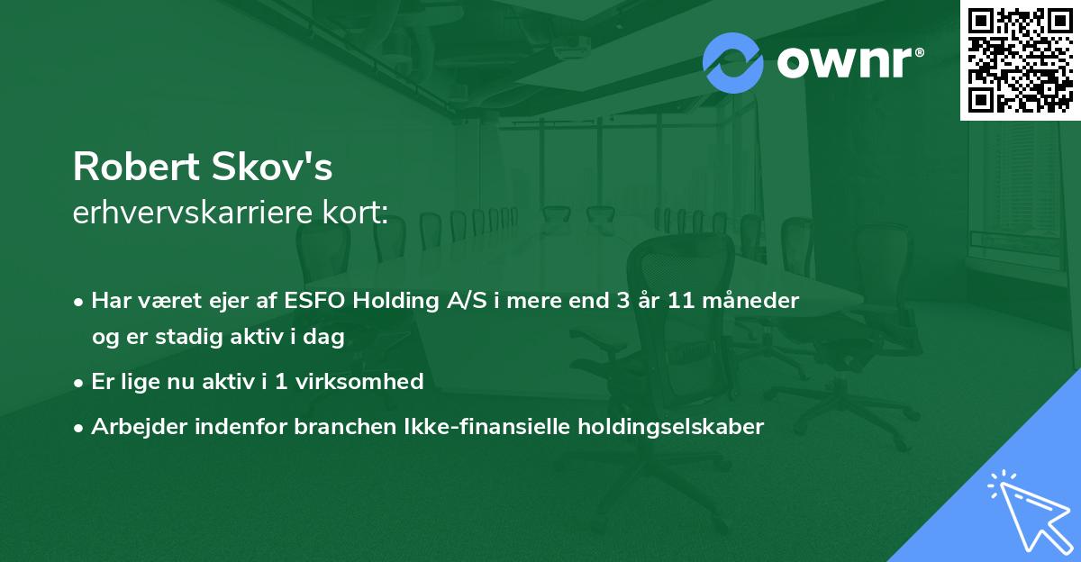 Robert Skov's erhvervskarriere kort