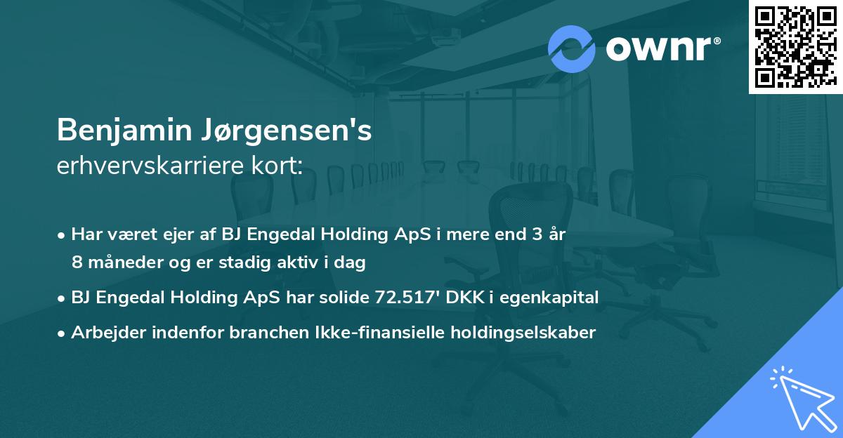 Benjamin Jørgensen's erhvervskarriere kort