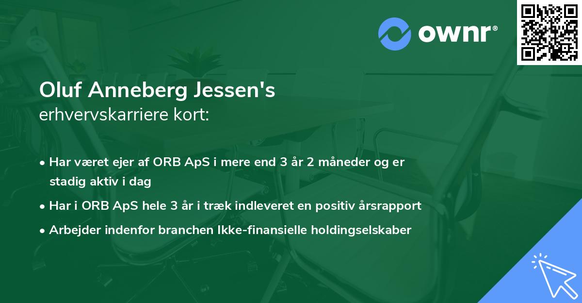 Oluf Anneberg Jessen's erhvervskarriere kort