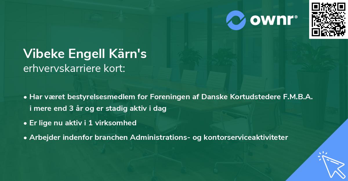 Vibeke Engell Kärn's erhvervskarriere kort