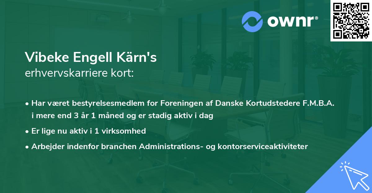 Vibeke Engell Kärn's erhvervskarriere kort