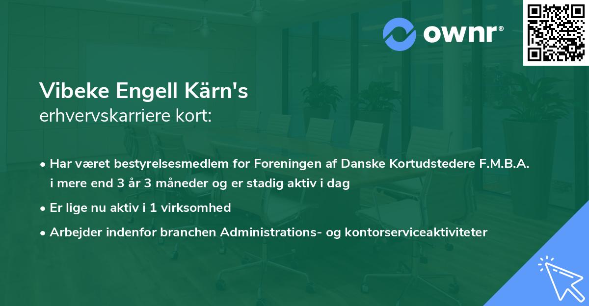 Vibeke Engell Kärn's erhvervskarriere kort