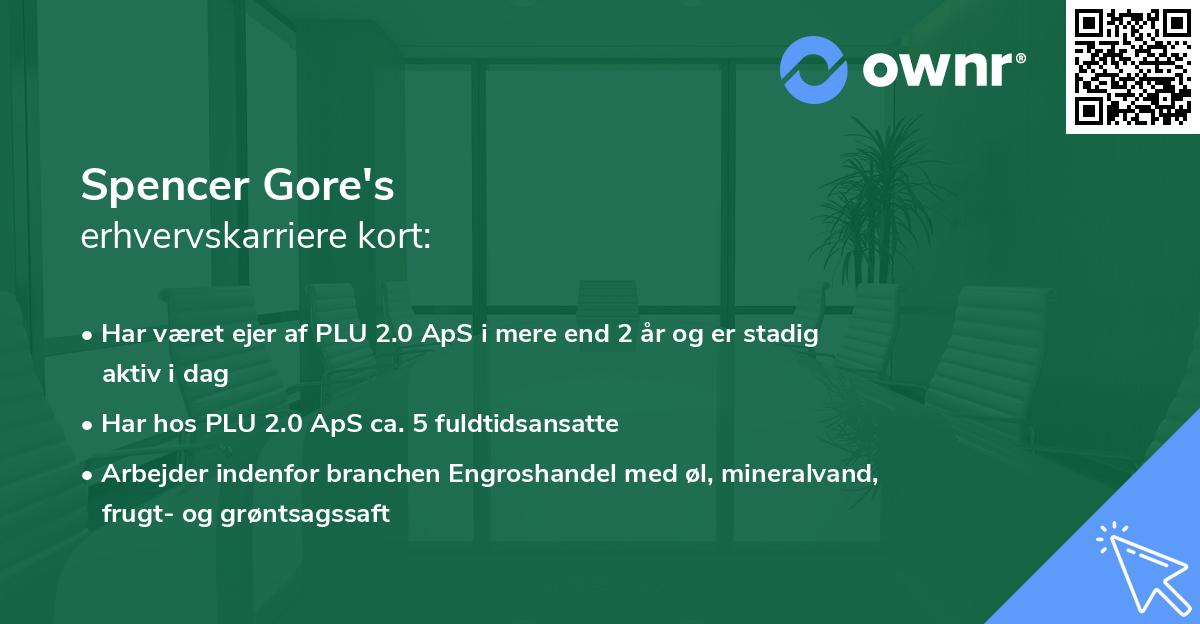 Spencer Gore's erhvervskarriere kort