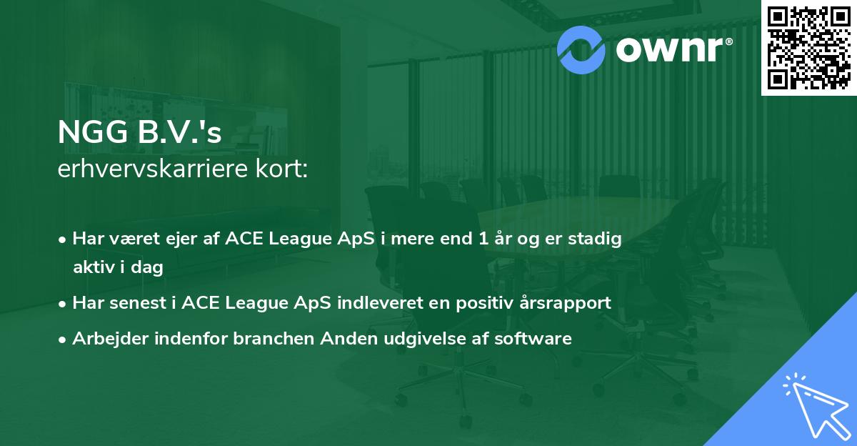 NGG B.V.'s erhvervskarriere kort