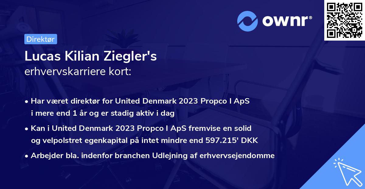 Lucas Kilian Ziegler's erhvervskarriere kort