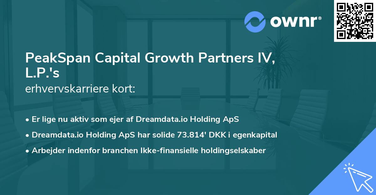 PeakSpan Capital Growth Partners IV, L.P.'s erhvervskarriere kort