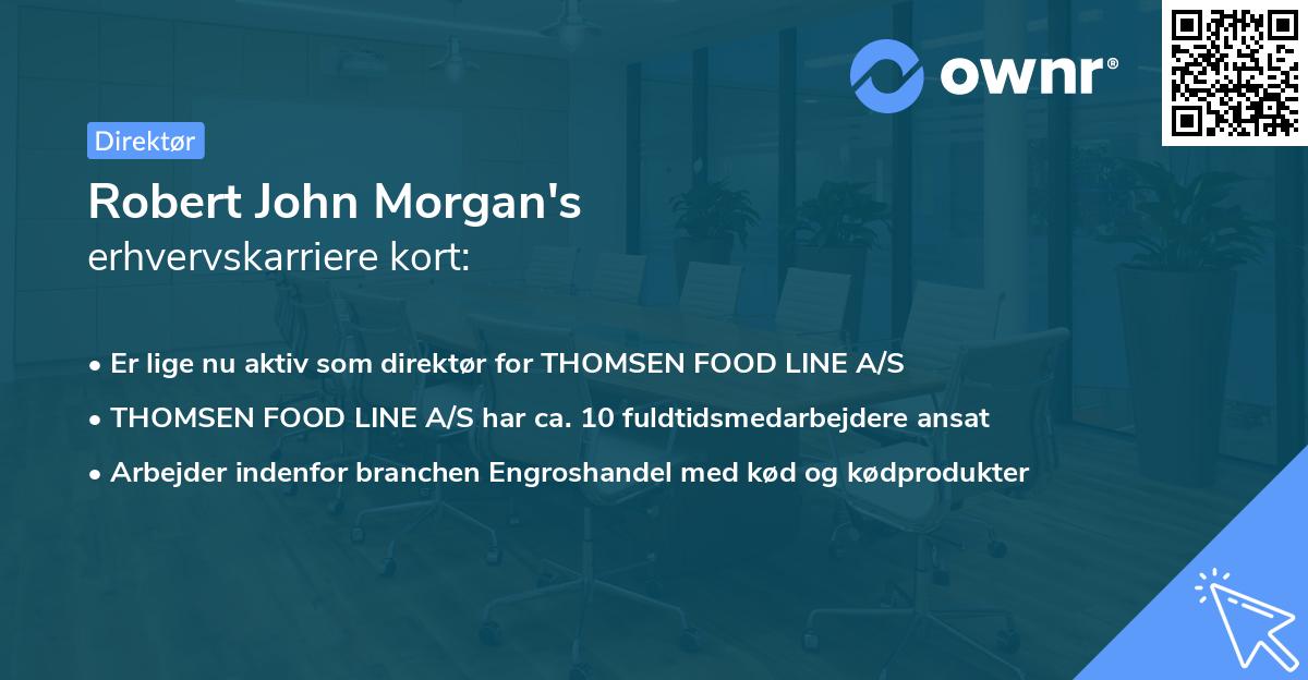 Robert John Morgan's erhvervskarriere kort