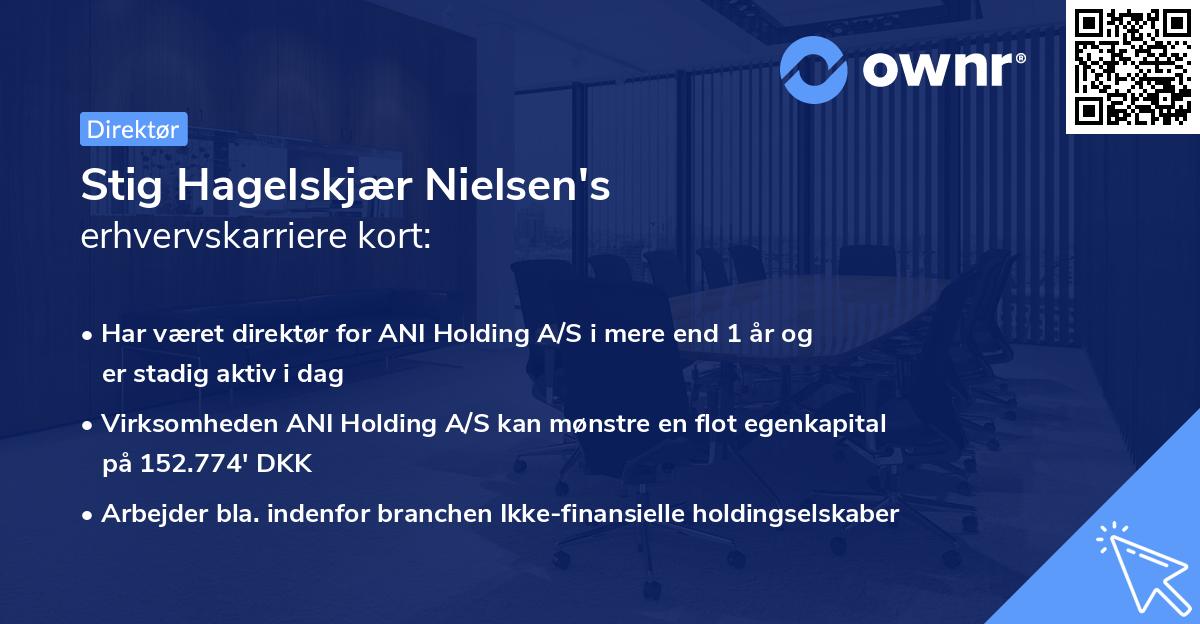 Stig Hagelskjær Nielsen's erhvervskarriere kort