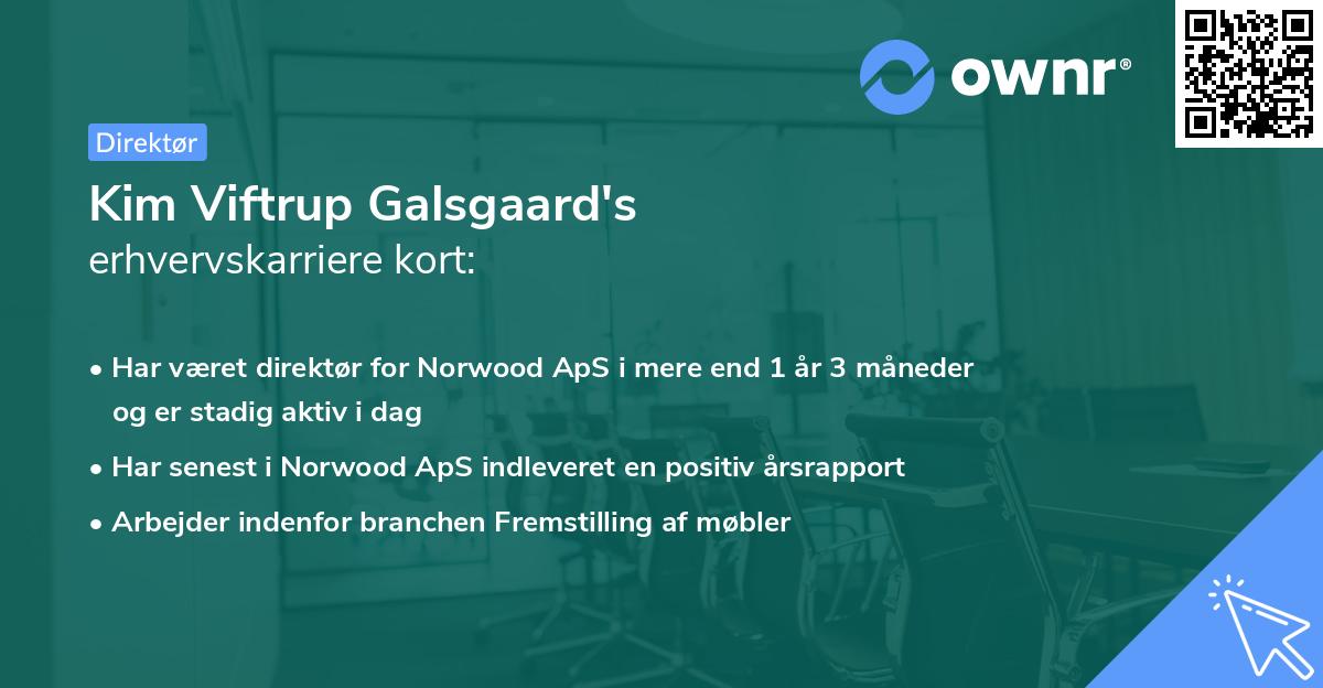 Kim Viftrup Galsgaard's erhvervskarriere kort