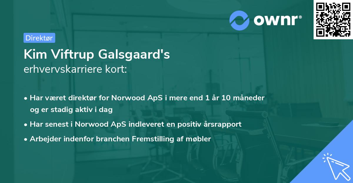 Kim Viftrup Galsgaard's erhvervskarriere kort