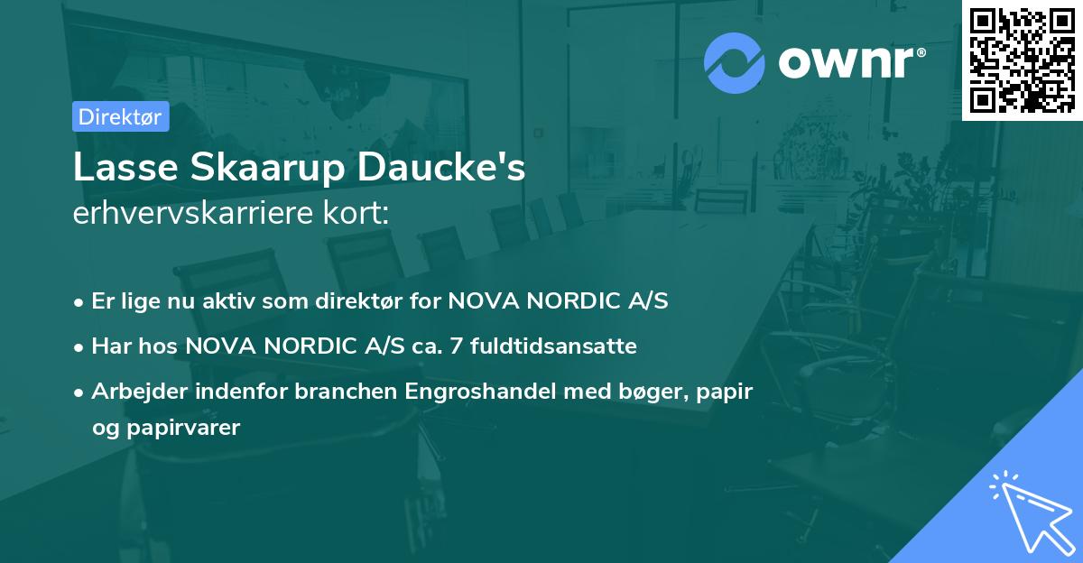 Lasse Skaarup Daucke's erhvervskarriere kort