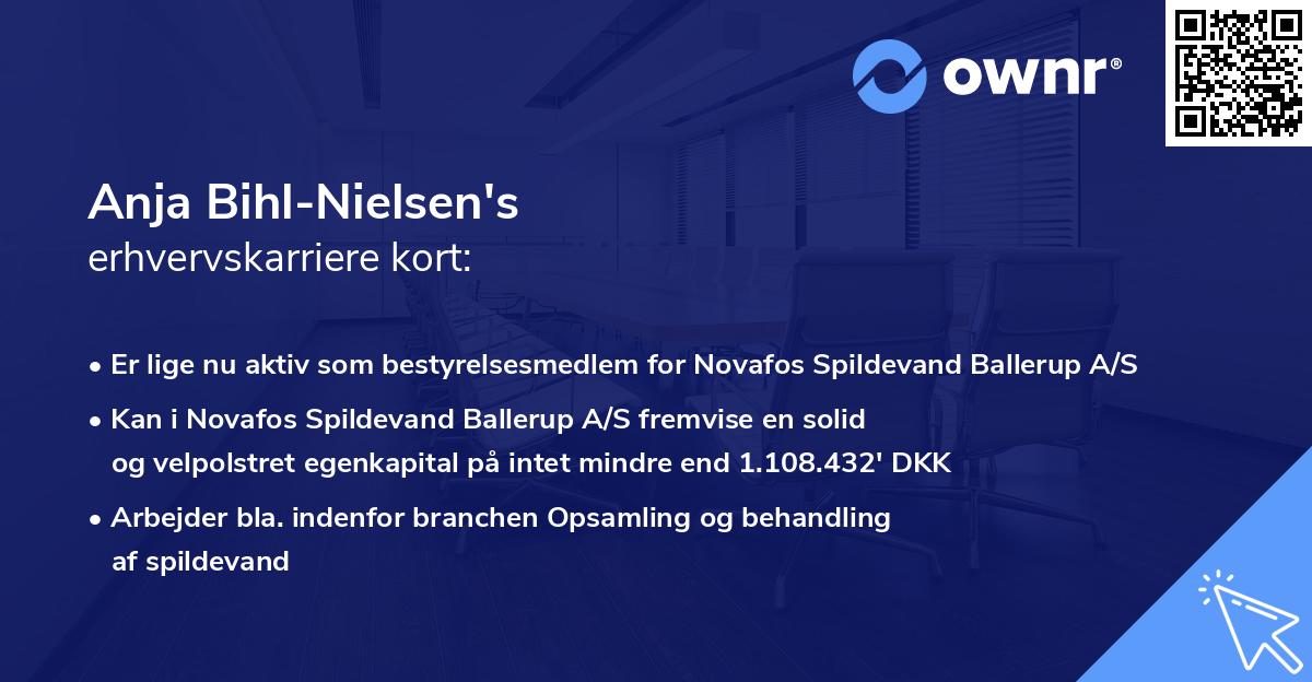 Anja Bihl-Nielsen's erhvervskarriere kort