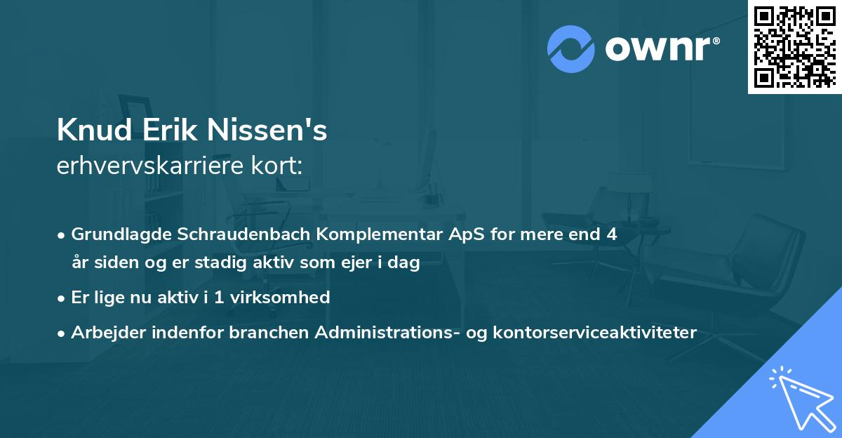 Knud Erik Nissen's erhvervskarriere kort
