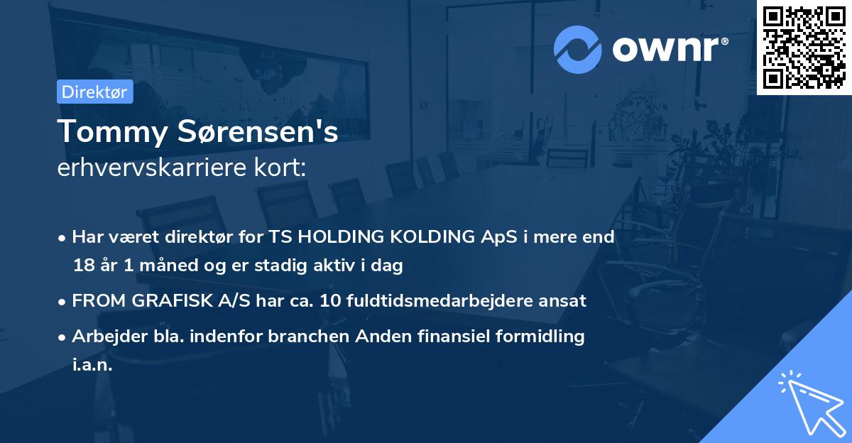 Tommy Sørensen's erhvervskarriere kort