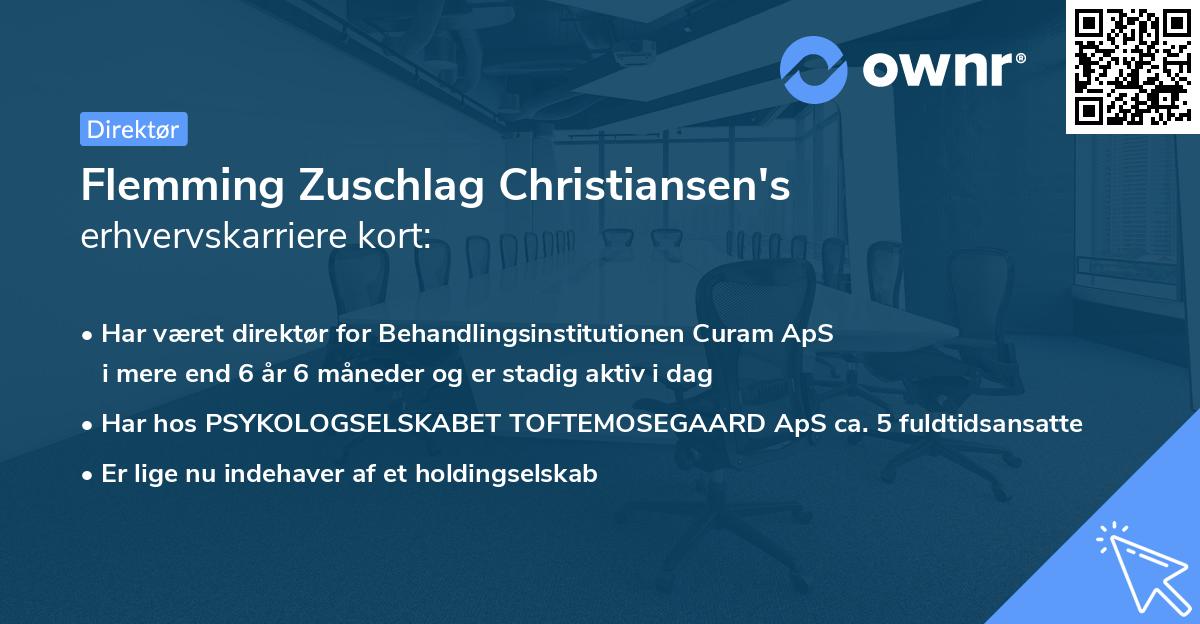 Flemming Zuschlag Christiansen's erhvervskarriere kort