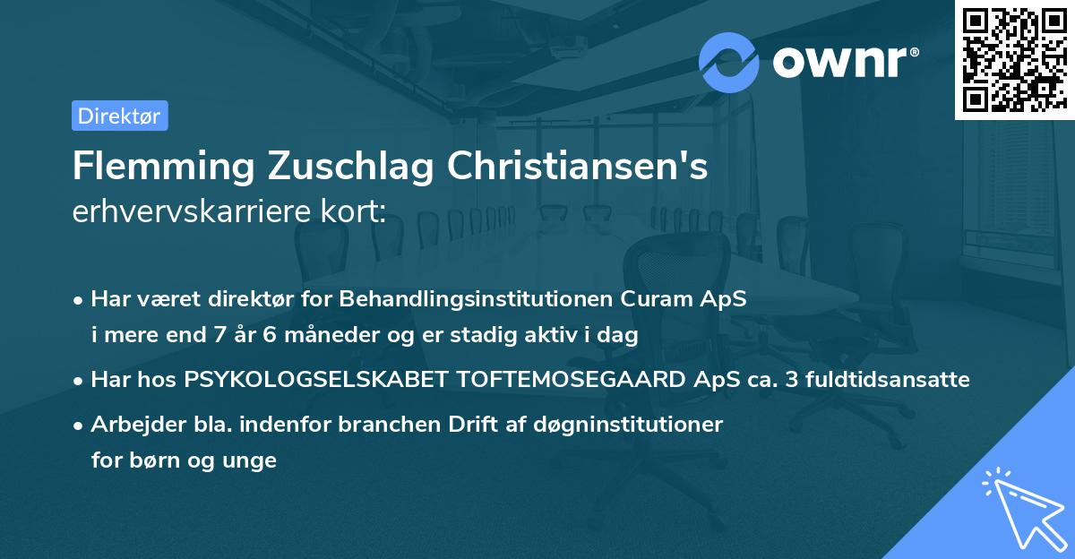 Flemming Zuschlag Christiansen's erhvervskarriere kort