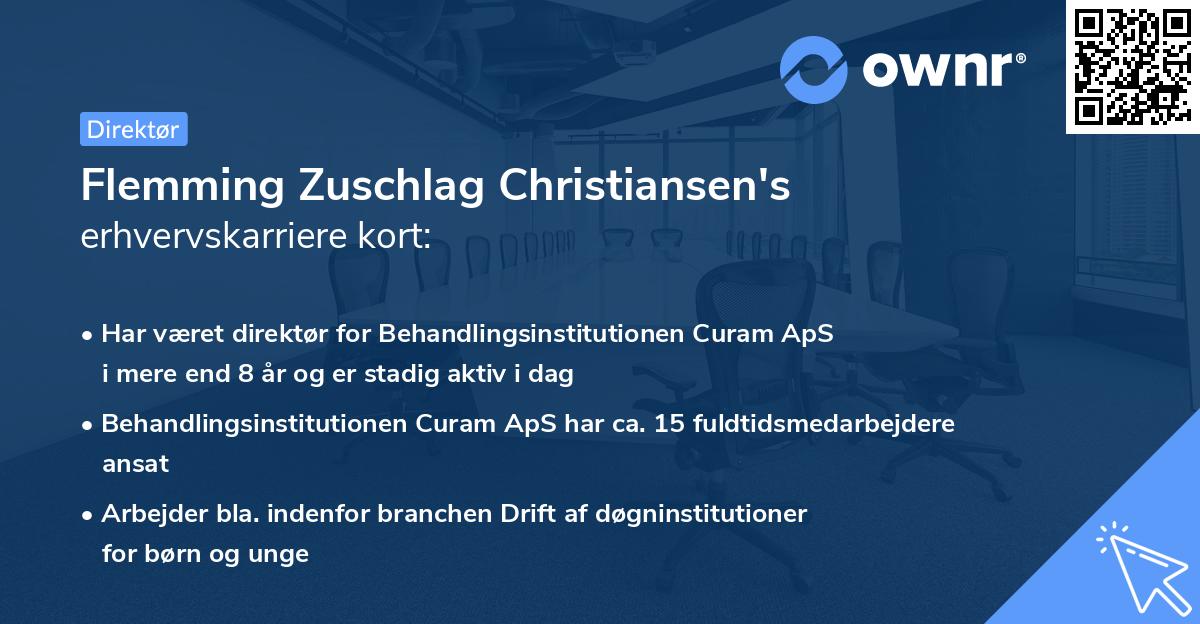 Flemming Zuschlag Christiansen's erhvervskarriere kort