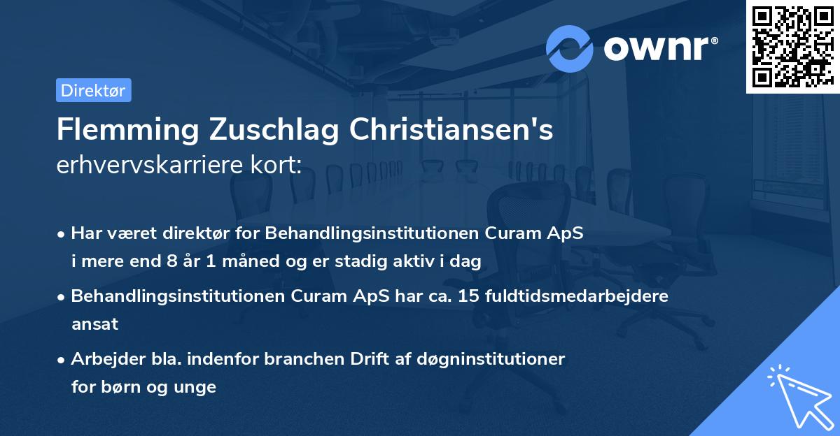 Flemming Zuschlag Christiansen's erhvervskarriere kort