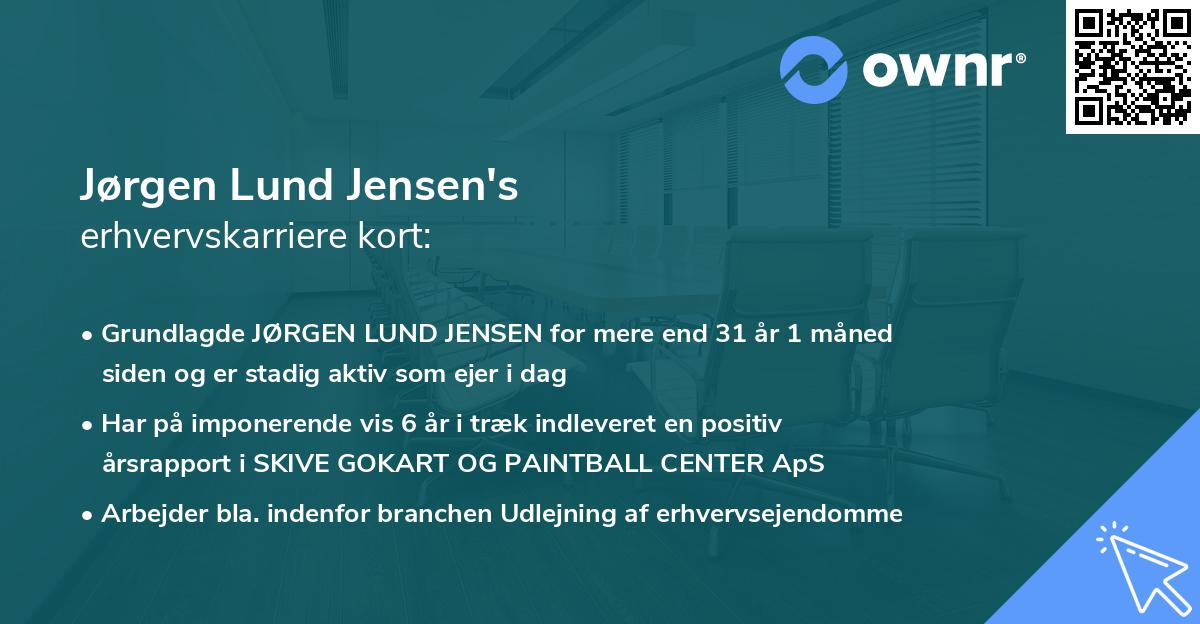 Jørgen Lund Jensen's erhvervskarriere kort