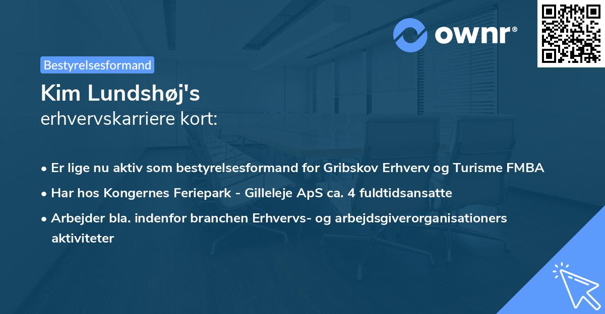 Kim Lundshøj's erhvervskarriere kort