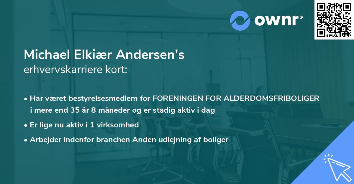 Michael Elkiær Andersen's erhvervskarriere kort