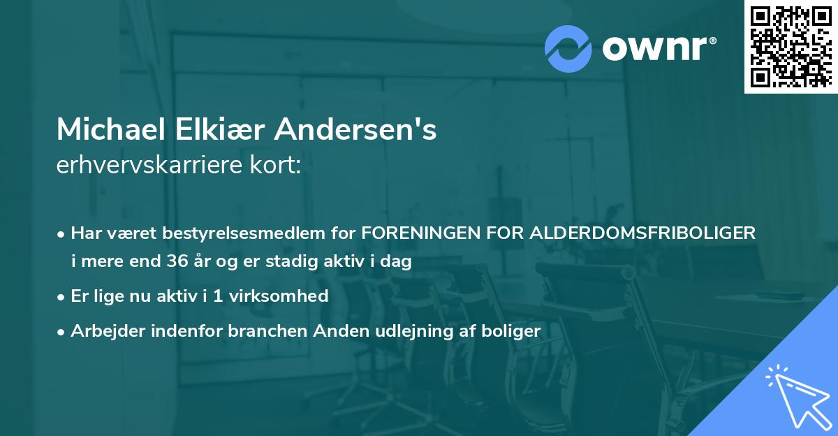 Michael Elkiær Andersen's erhvervskarriere kort