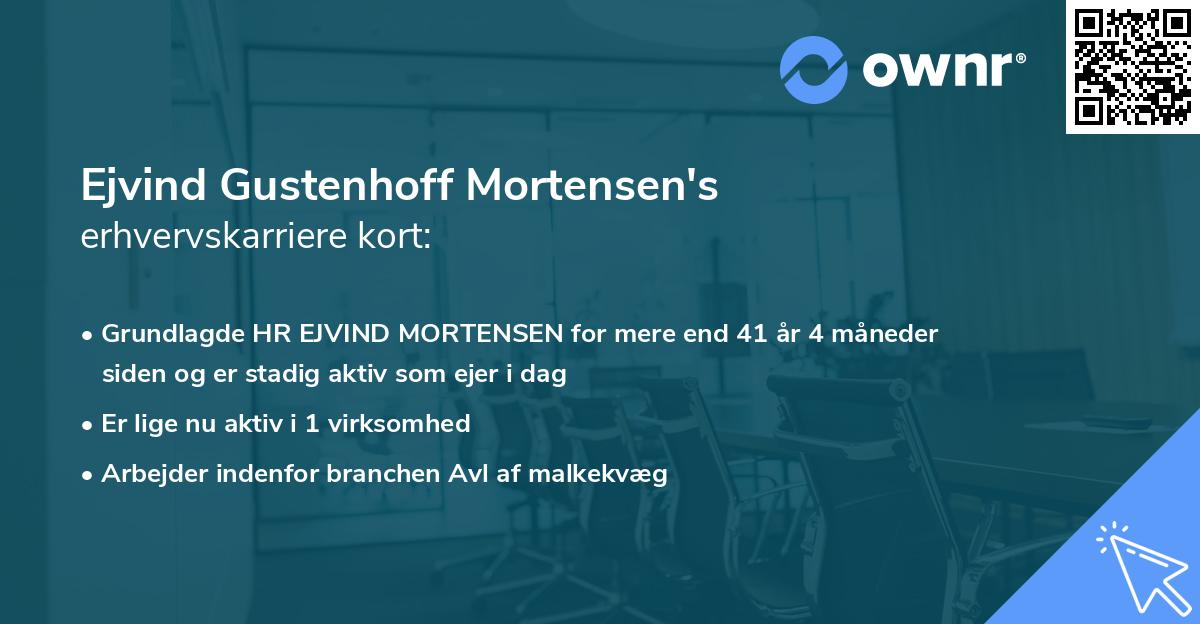 Ejvind Gustenhoff Mortensen's erhvervskarriere kort