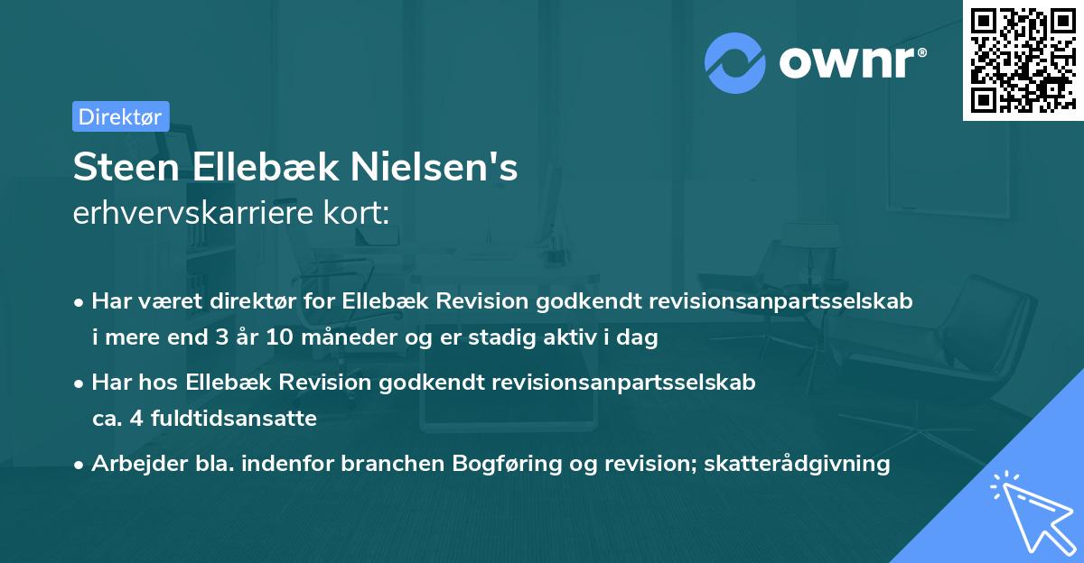 Steen Ellebæk Nielsen's erhvervskarriere kort