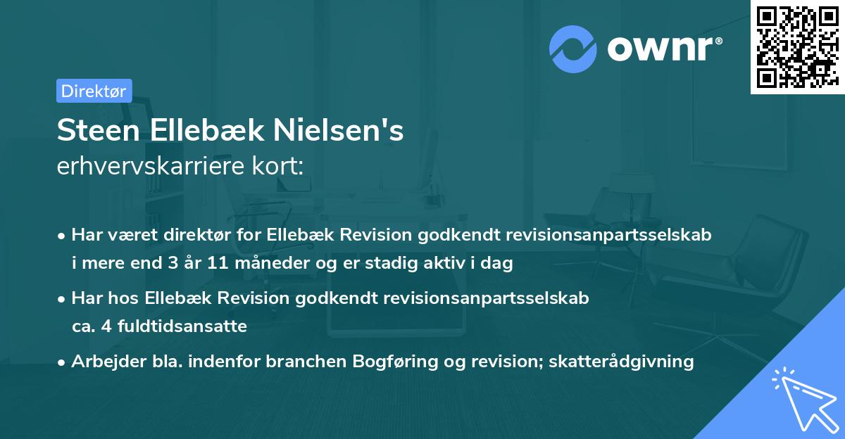 Steen Ellebæk Nielsen's erhvervskarriere kort