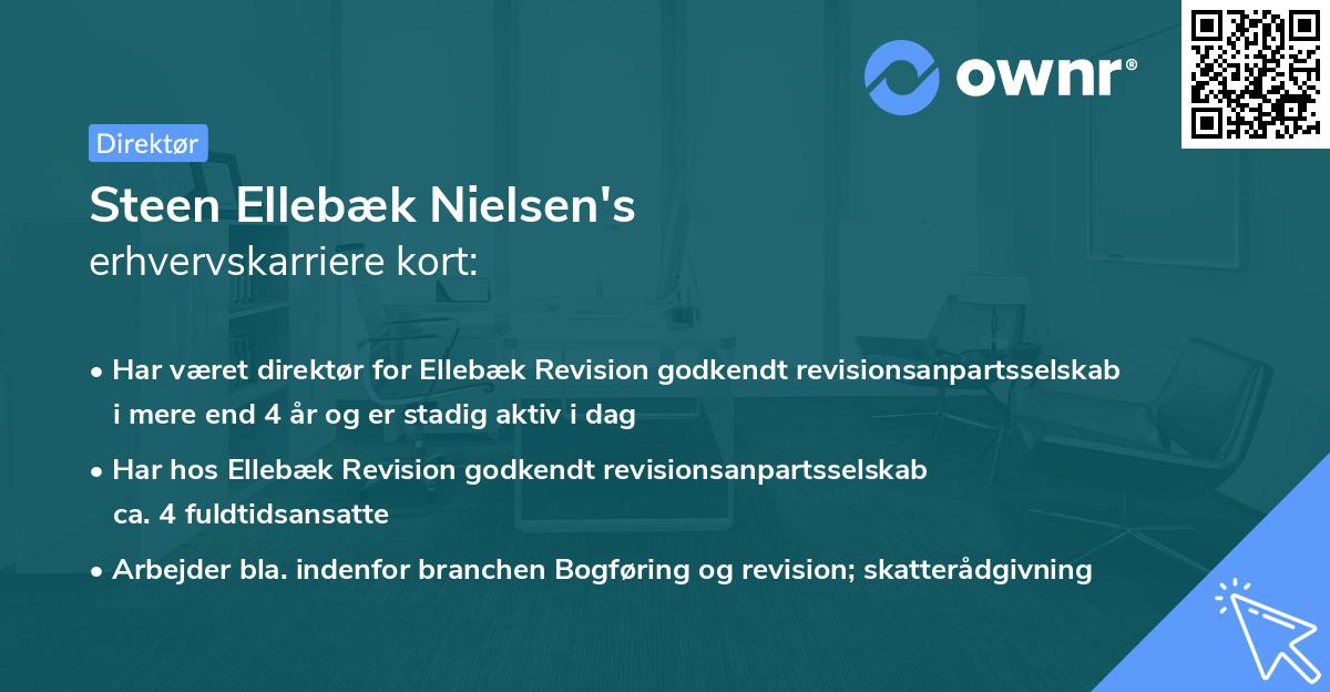 Steen Ellebæk Nielsen's erhvervskarriere kort