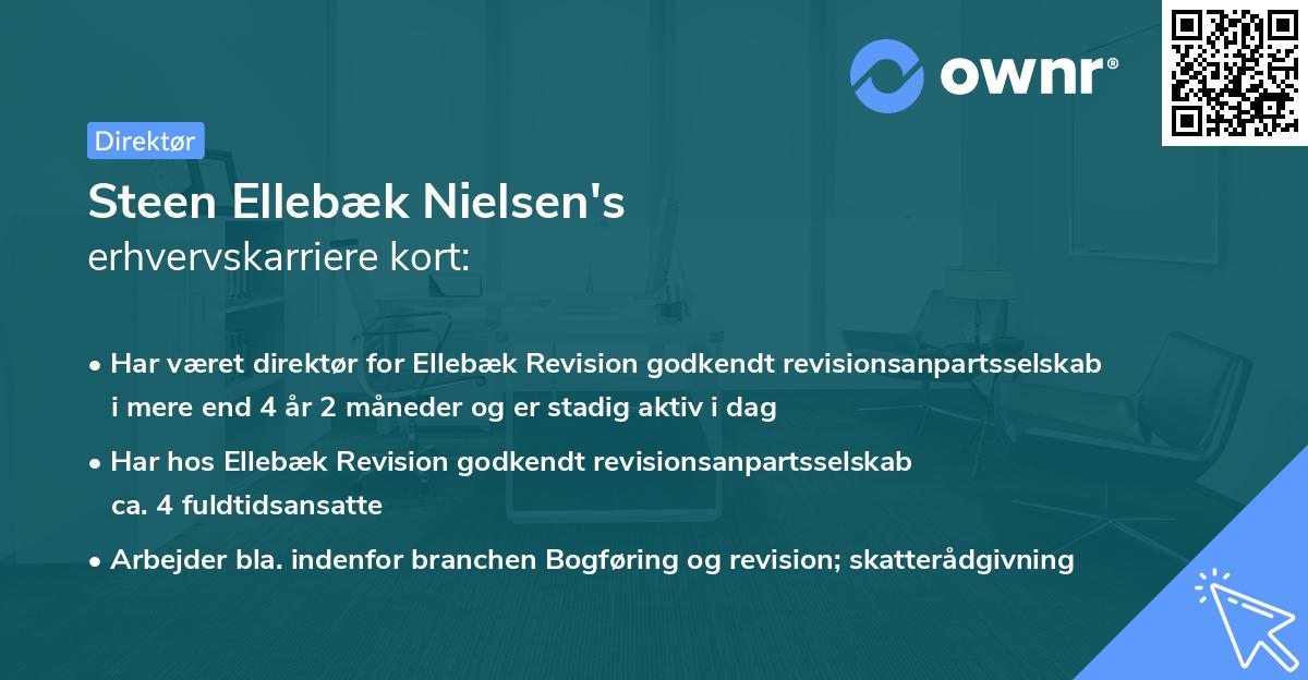 Steen Ellebæk Nielsen's erhvervskarriere kort
