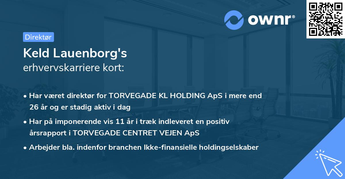 Keld Lauenborg's erhvervskarriere kort