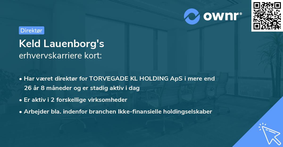 Keld Lauenborg's erhvervskarriere kort