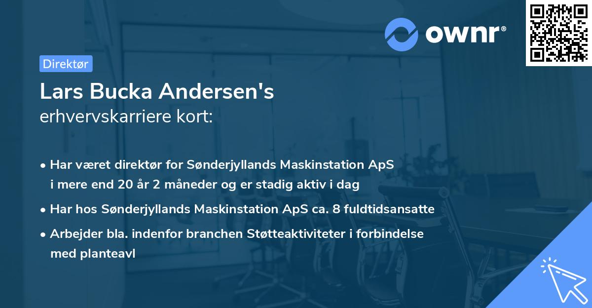 Lars Bucka Andersen's erhvervskarriere kort