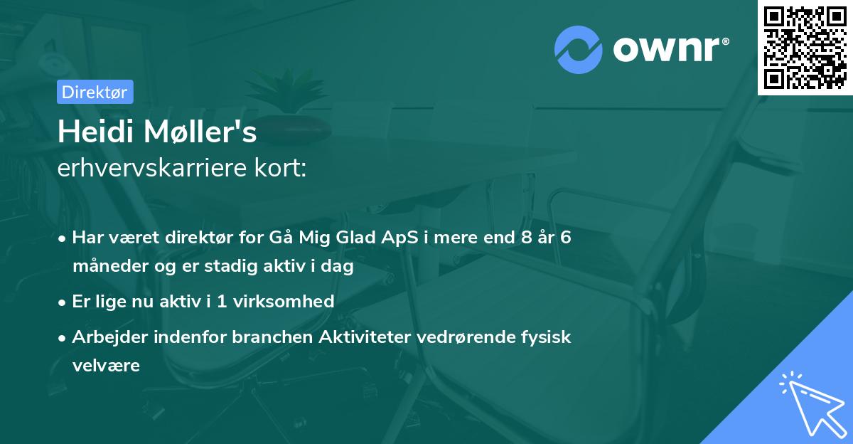 Heidi Møller's erhvervskarriere kort