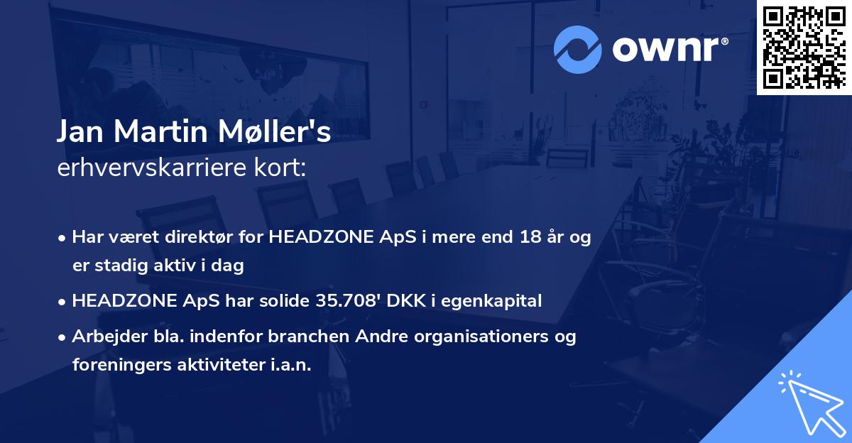 Jan Martin Møller's erhvervskarriere kort