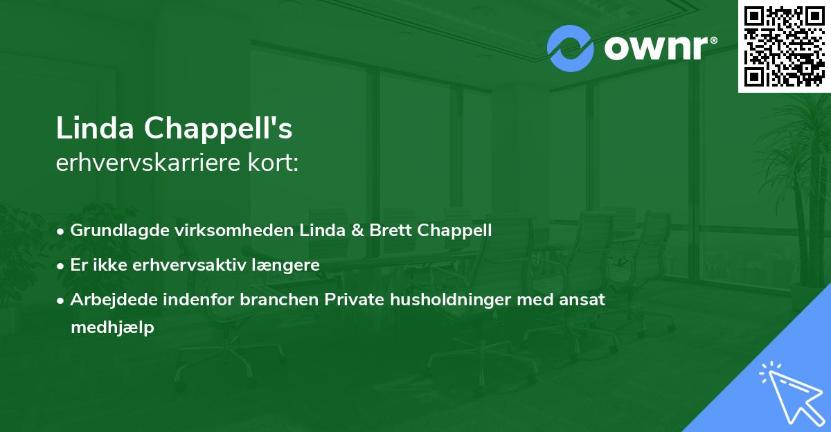 Linda Chappell's erhvervskarriere kort