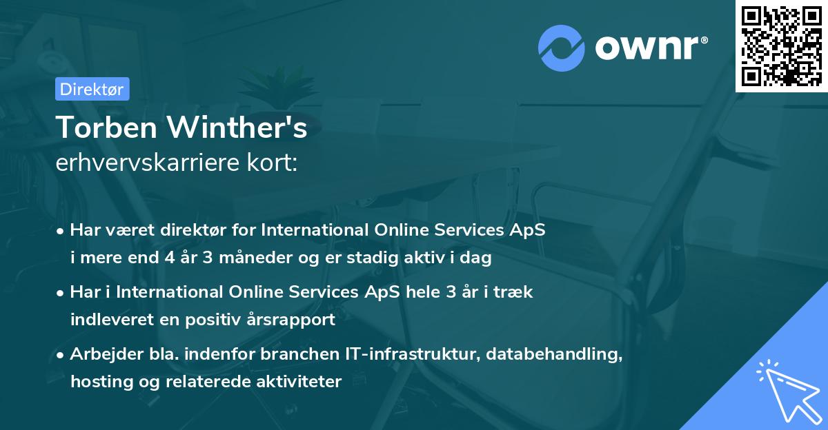 Torben Winther's erhvervskarriere kort