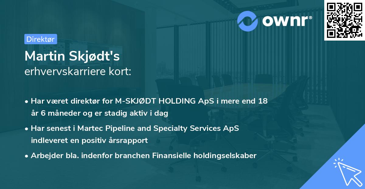 Martin Skjødt's erhvervskarriere kort