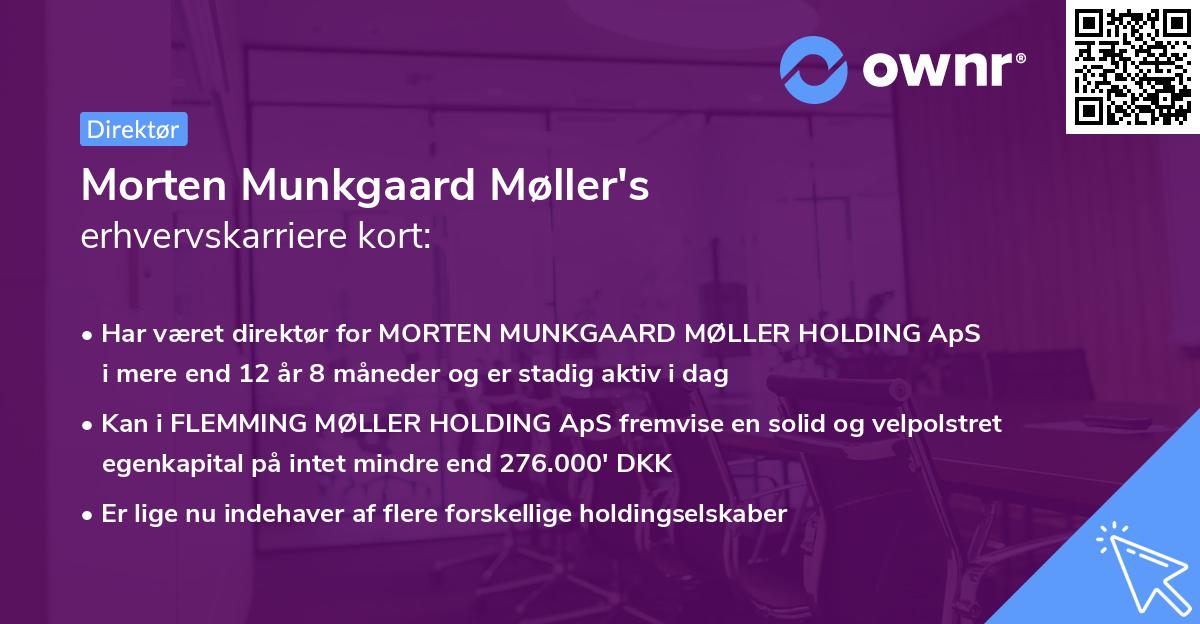 Morten Munkgaard Møller's erhvervskarriere kort