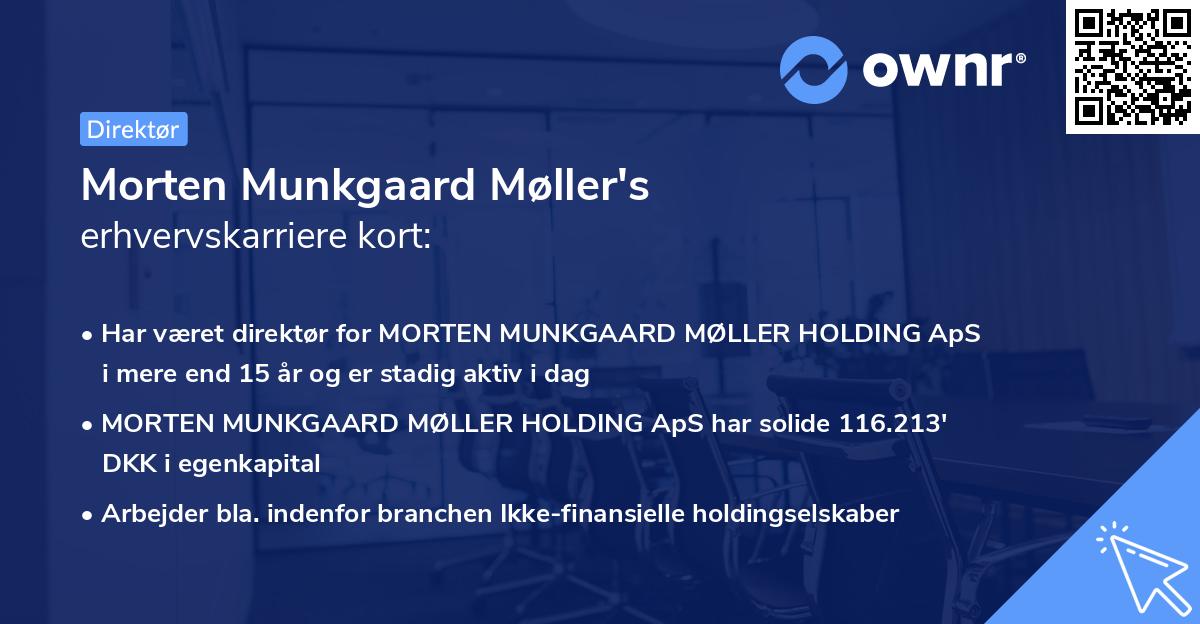 Morten Munkgaard Møller's erhvervskarriere kort