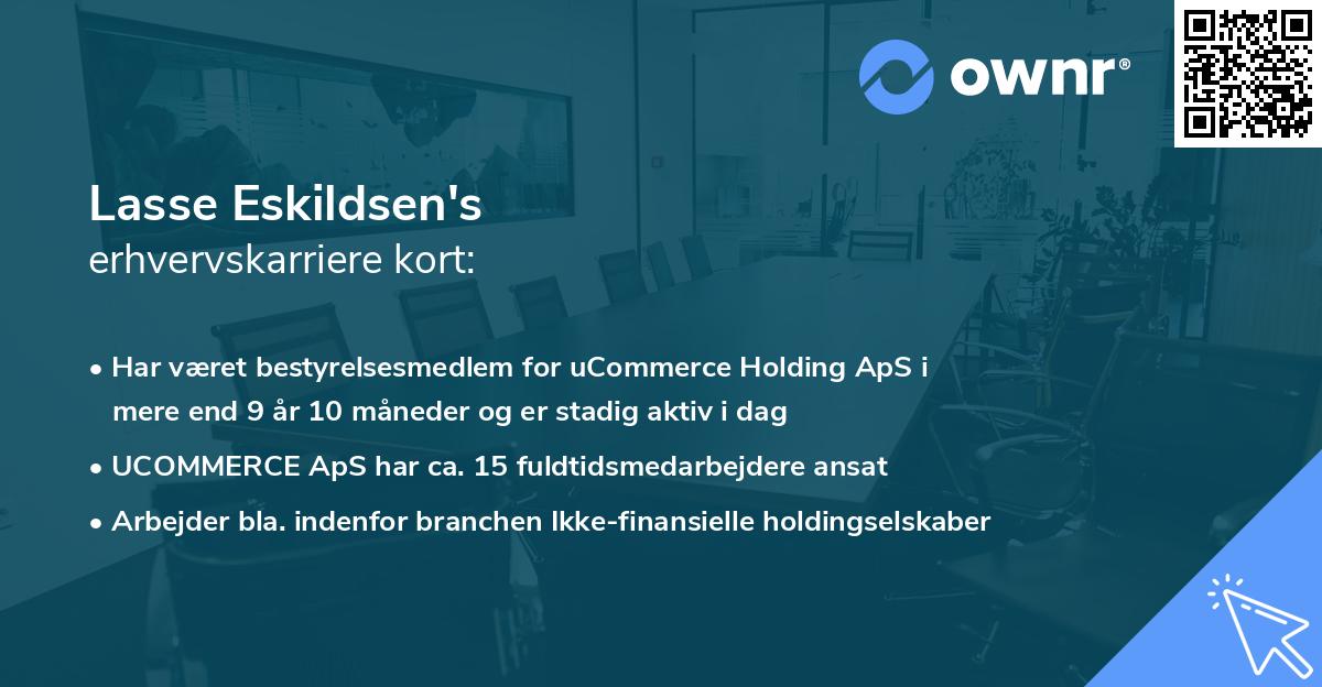 Lasse Eskildsen's erhvervskarriere kort