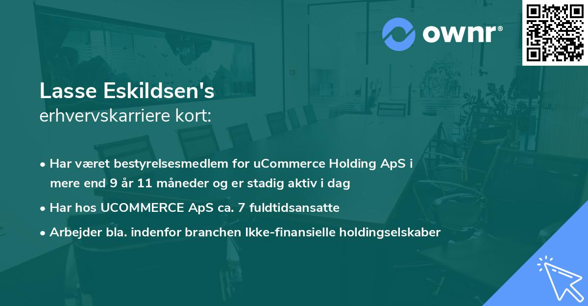 Lasse Eskildsen's erhvervskarriere kort