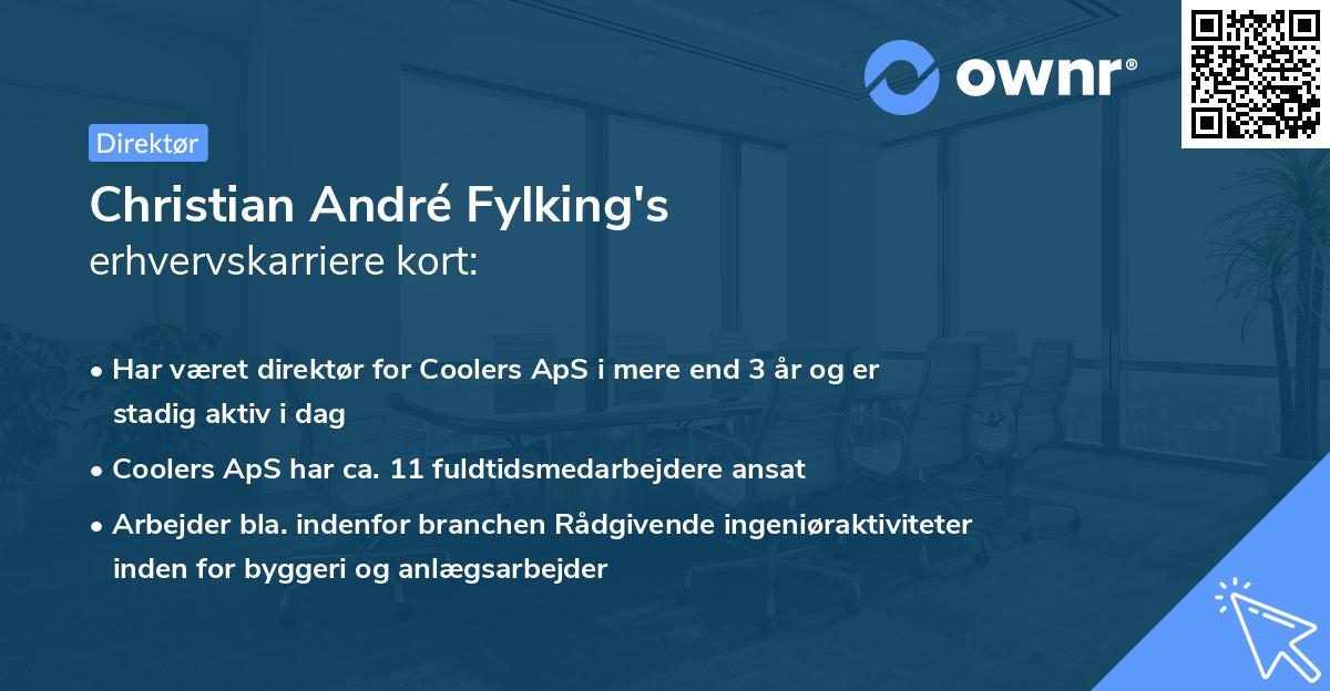 Christian André Fylking's erhvervskarriere kort